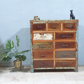 Nirvana Reclaimed timber Dresser Tallboy Chest of 11 drawers